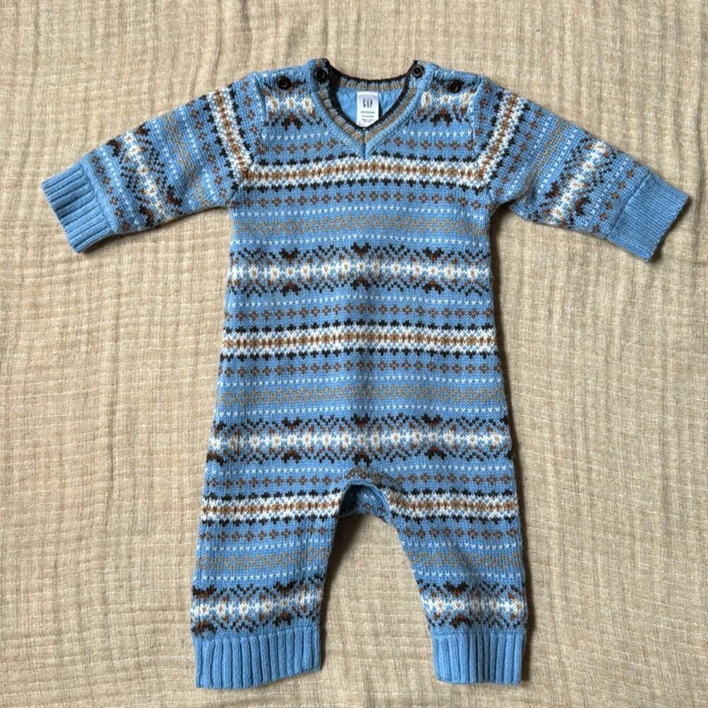 GAP fair‎ isle sweater bodysuit